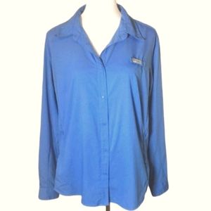 💸$10 Columbia Women's 1X Sportswear Snap Up Moisture Wicking Shirt